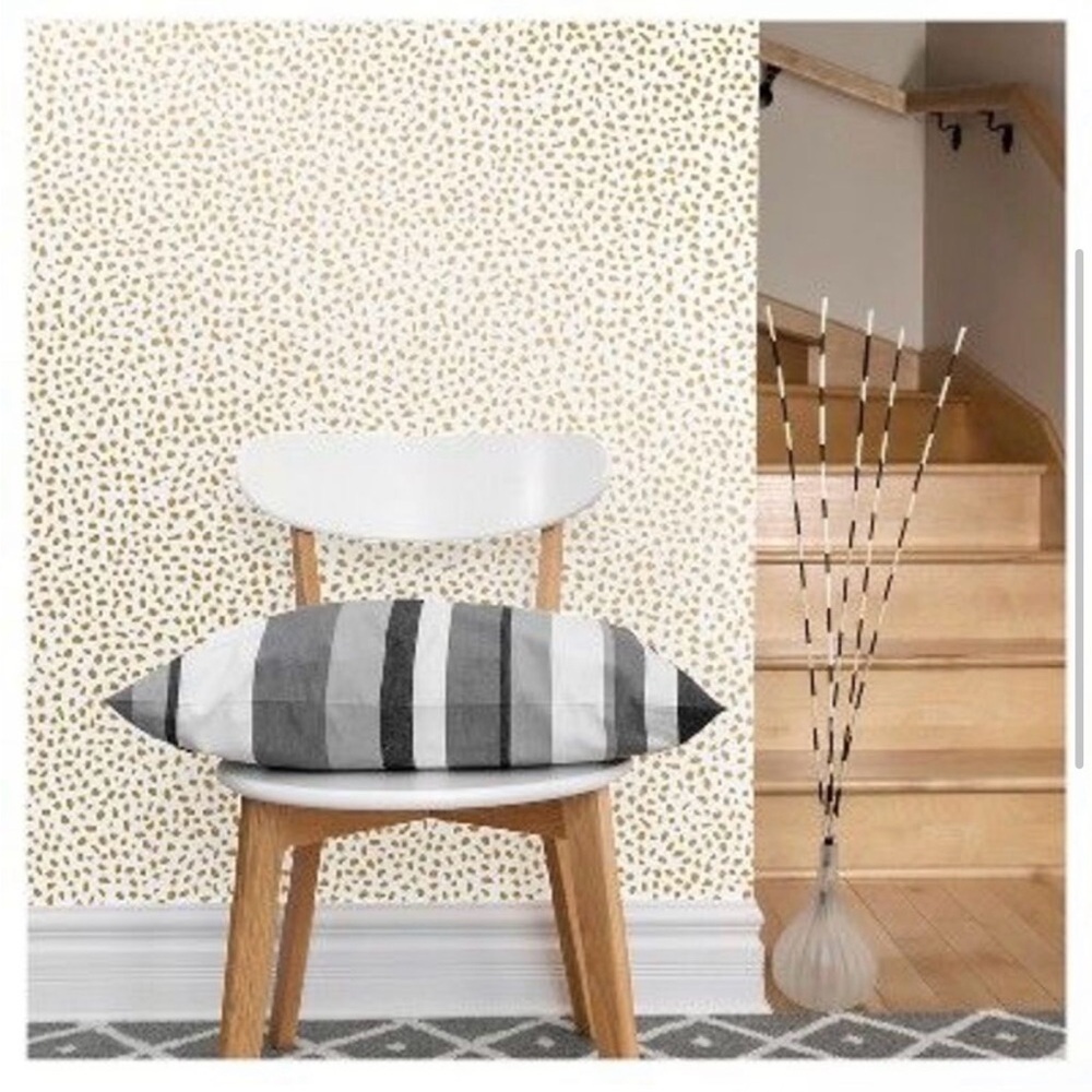 Opal House Gold and White Stick and Peel Wallpaper Roll - Picture 4 of 6